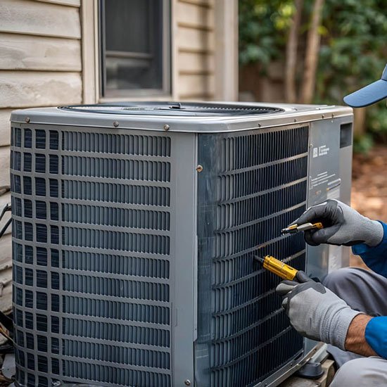 Outdoor HVAC AC Repair